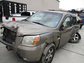 2008 HONDA PILOT EX-L BROWN 3.5L AT 4WD A17529